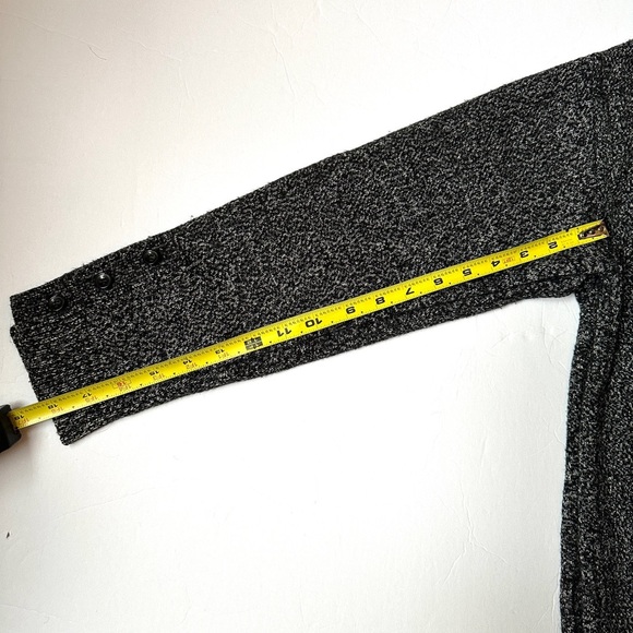 Massimo Dutti Gray Cardigan Sweater Women’s Sz Medium V-Neck Relaxed Fit Button - Picture 5 of 11